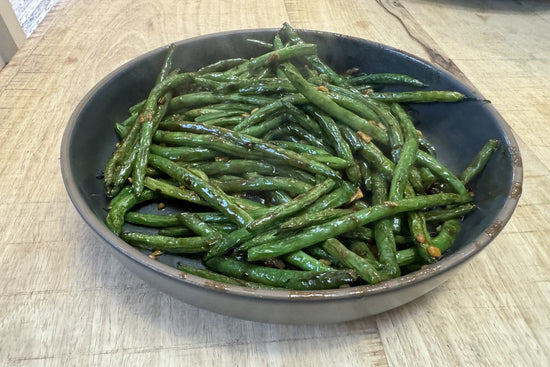 Long beans with Chile and Garlic