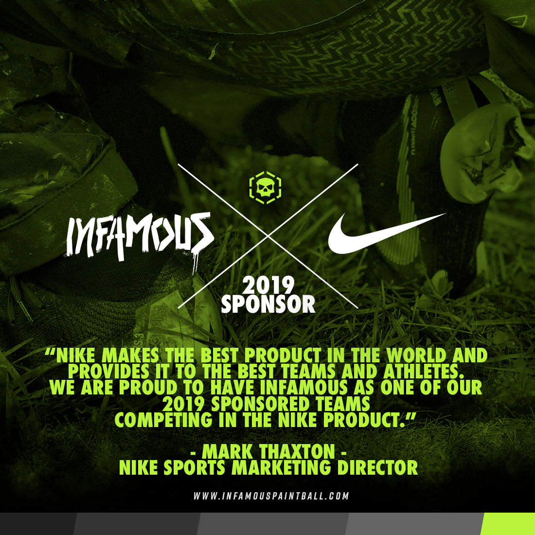 Nike Sponsors Infamous in 2019