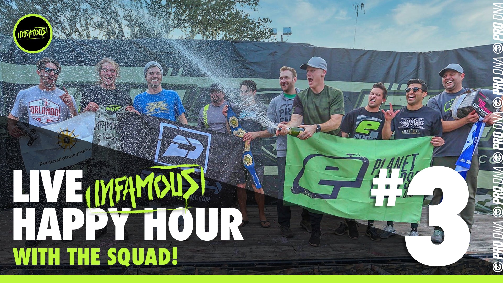 happy hour live show with infamous paintball chris Lasoya 