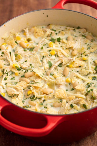 White Chicken Chili with A Frame Sauce