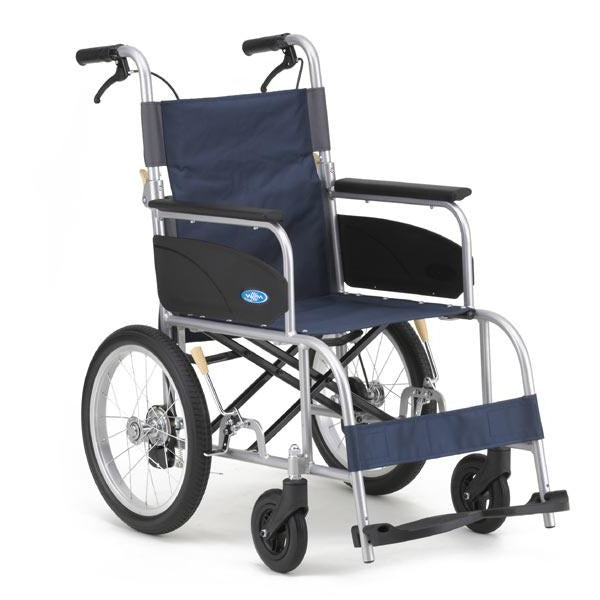 WC-10469)日進医療器 NEO-2 ノーパンクタイヤ 介助式/車椅子-