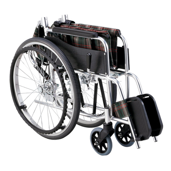 USDE 自走式 介助式 折りたたみ アルミ介助式車椅子 背折れ+giftsmate.net