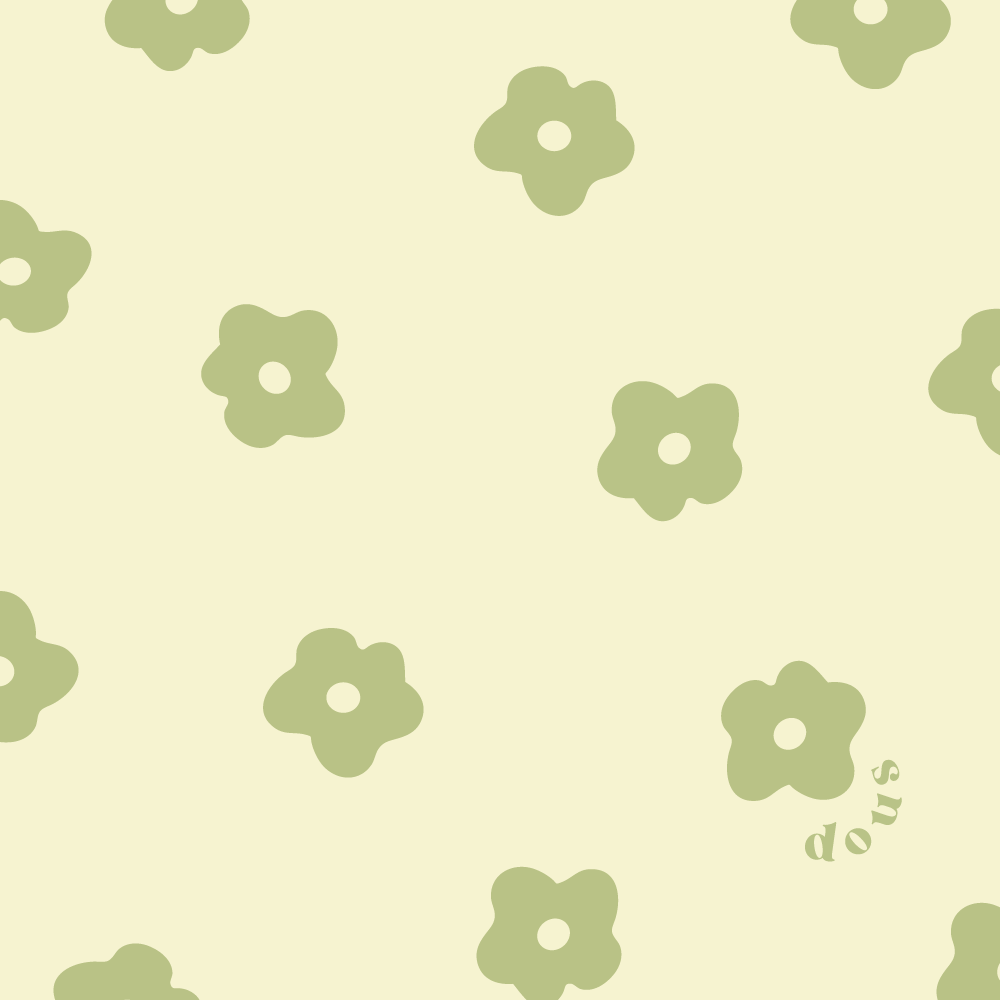 Flower Power Wallpaper - Sage green – shopdous
