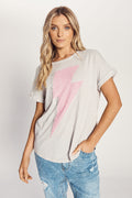 We Are The Others The Relaxed Slub Tee Stone Pink Bolt