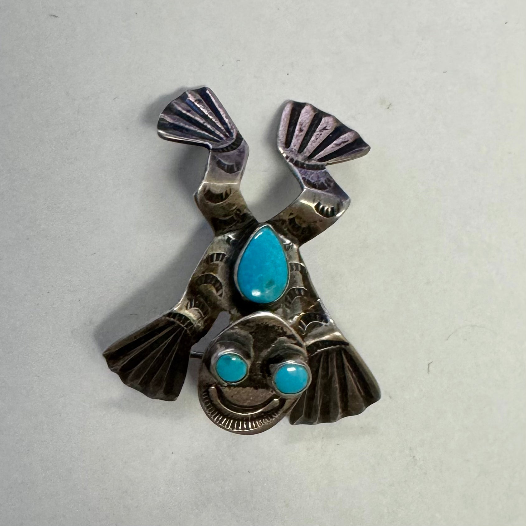 Zuni Frog Brooch