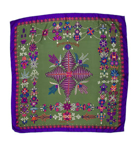 Hermes Scarf Danse Pacifique Twill Carre 90 – Picayune Cellars