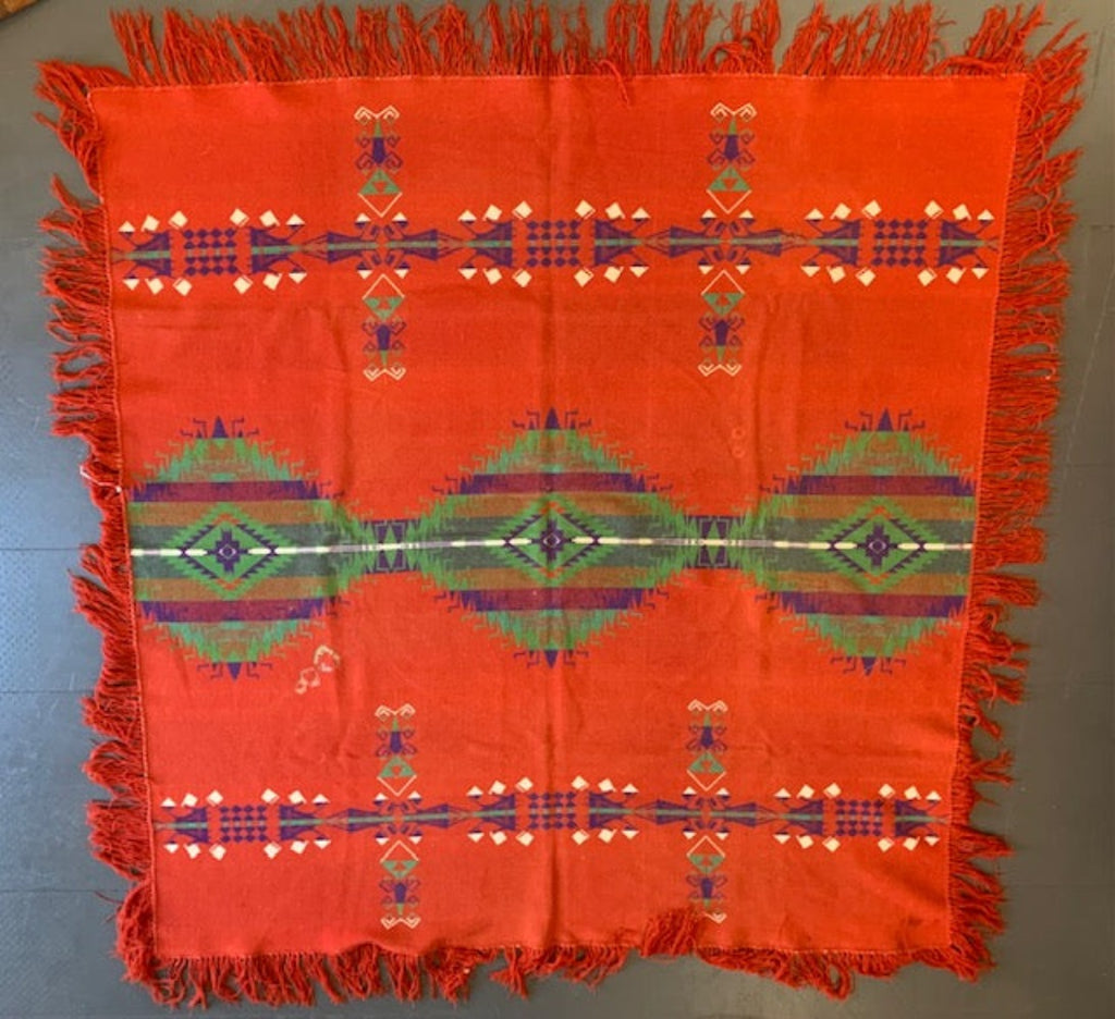 Vintage Oregon City 1920's Indian Trade Blanket (Scorpion Pattern)