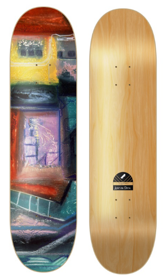 Art on Deck (AOD) x Gloria Kagawa - Dwelling Limited Edition Skateboard available at artondeck.com