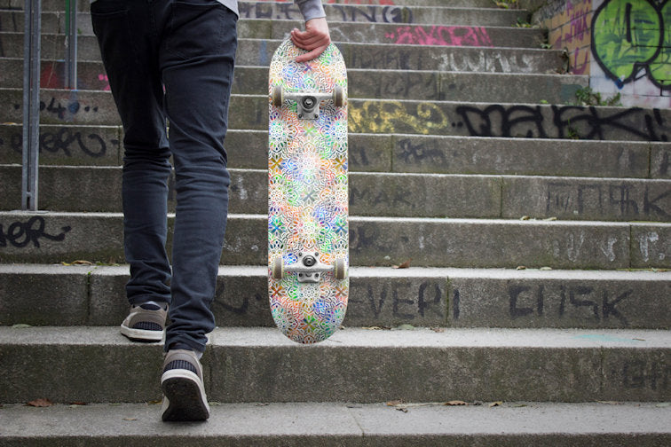 Art on Deck (AOD) x Sandy Richter Mandala Skateboard