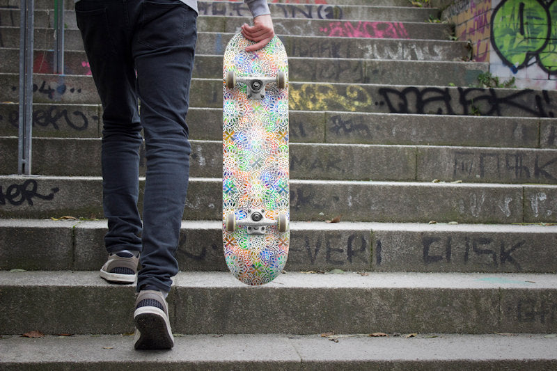 Art on Deck x Sandy Richter Studios Custom Complete Skateboard 'Mandala'