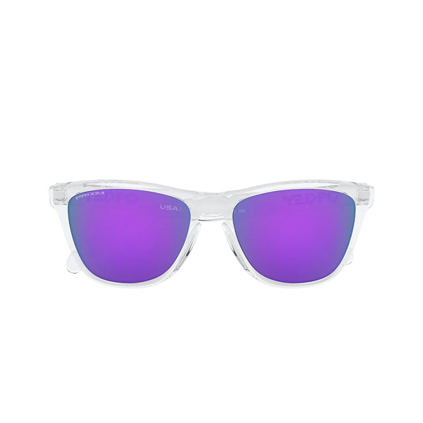 Oakley Frogskins Sunglasses Polished Clear Prizm Violet - SportSA