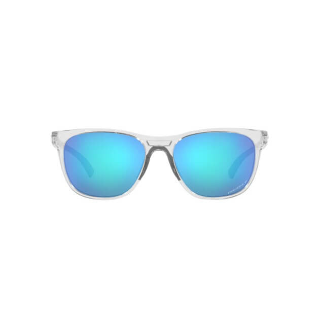 Oakley Leadline Sunglasses Polished Clear Prizm Sapphire Polarized - SportSA