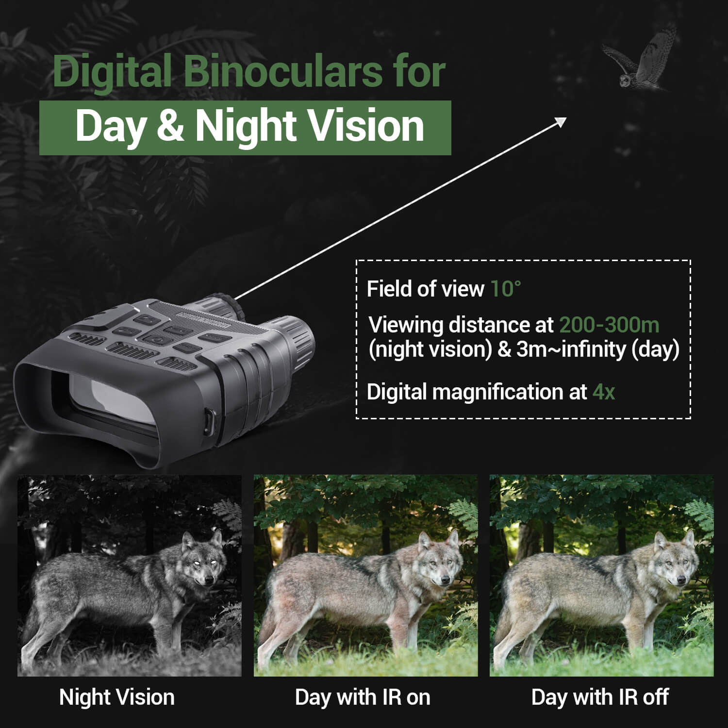 uscamel HTK-B117 - digital binoculars for day & night