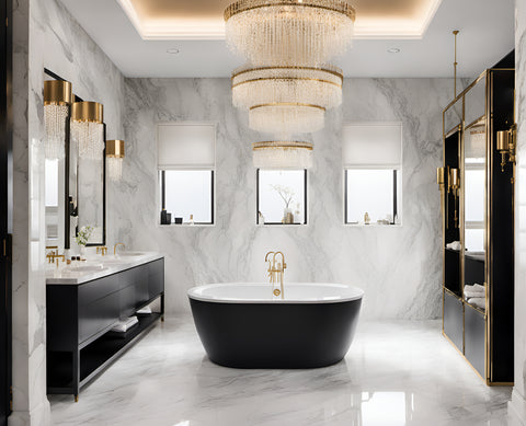 Luxurious bathrooms with porcelain tiles from GlobalFair