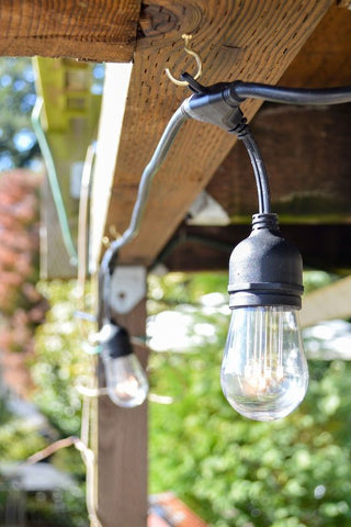 how to hang festoon lights