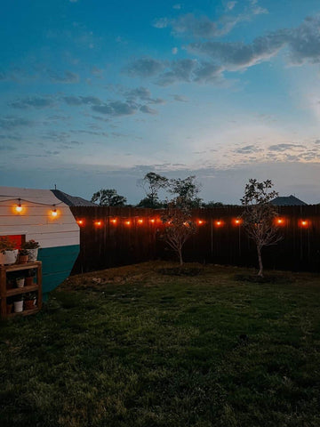 Lighting up your fence with festoon lights