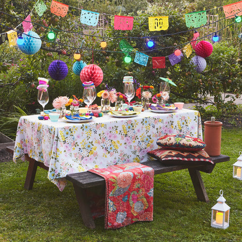 colourful festoon lights