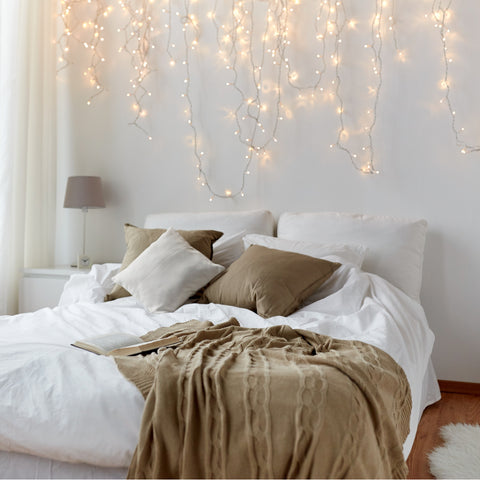 Bedroom String Lighting Ideas