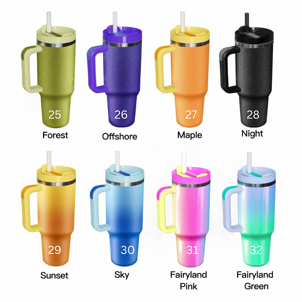 Our NEW 40 oz tumblers now available in 8 colors!✨ Heres a comparison