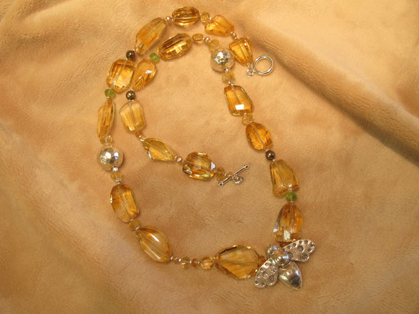 Faceted Citrine Necklace
