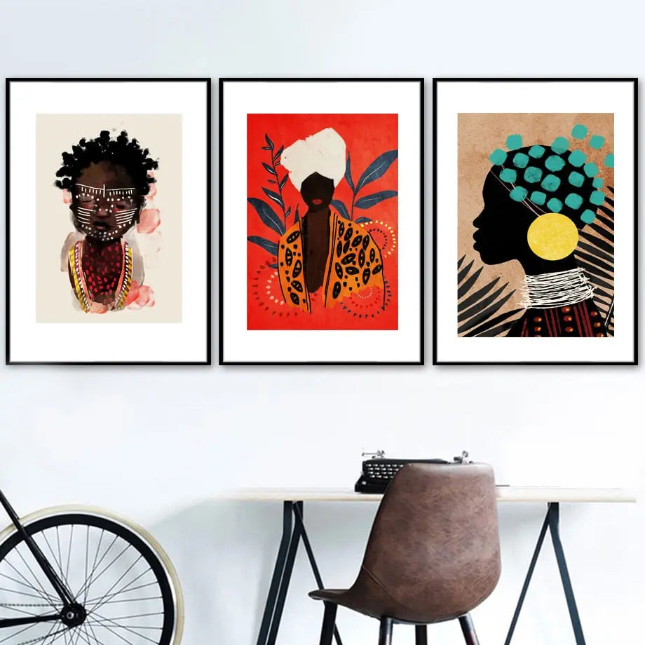 African Traditional Tribal Posters freeshipping - Afrikanim