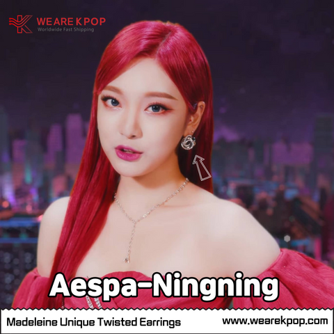 Madeleine Unique Twisted Earring (StayC,Aespa-Ningning,Twice-Jihyo) - 925 Sterling Silver