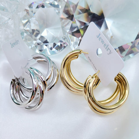 Three ring Earrings