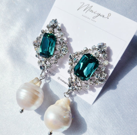 Freshwater Pearl Advanced Crystal Drop Earrings