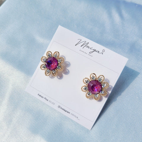 Swal Daily Flower Earring (Redvelvet-Joy) - 925 Sterling Silver