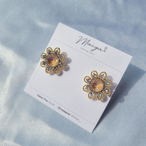 Swal Daily Flower Earring (Redvelvet-Joy) - 925 Sterling Silver