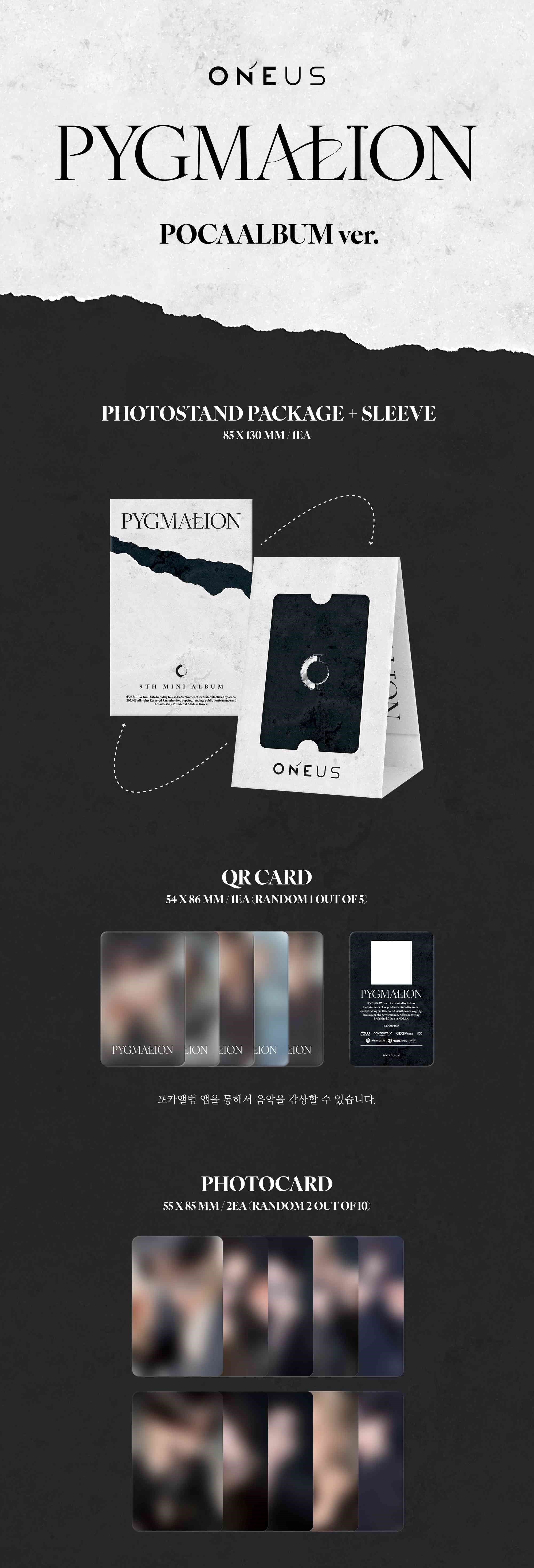 [PRE-ORDER] ONEUS 9TH MINI ALBUM- PYGMALION (POCAALBUM VER.)