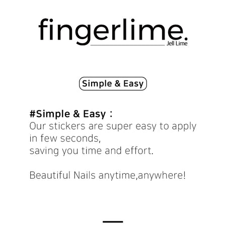 Fingerlime jell nail sticker-Jell lime Pink marvel