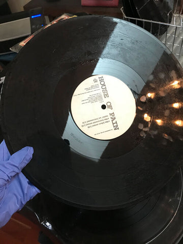 How to clean moldy records - step 1