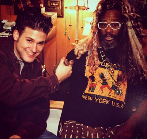 Adam H with George Clinton. New York City, age 17