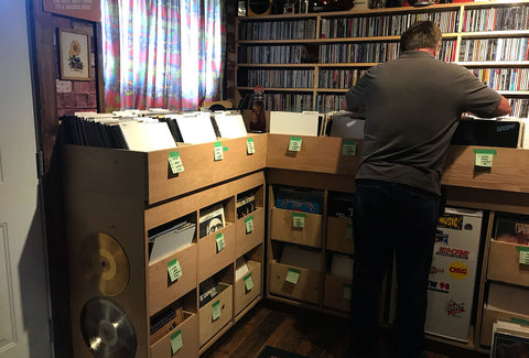 Custom-built, front facing drawers make finding that next record, a breeze.