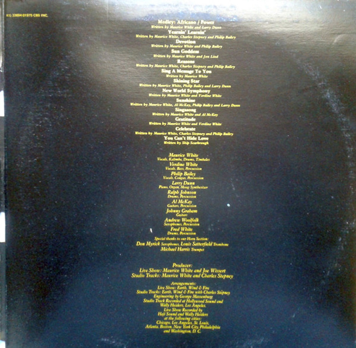 Earth, Wind & Fire – Gratitude - 1975 – Vinyl Pursuit Inc