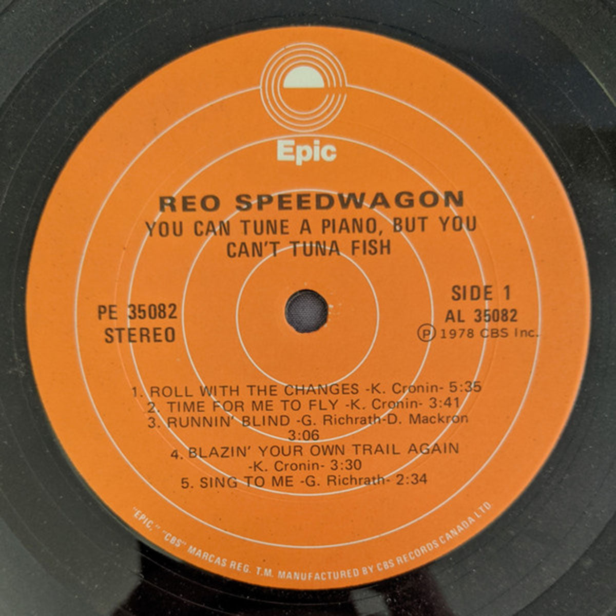 Reo Speedwagon You Can Tune A Piano But You Can T Tuna Fish Vinyl Pursuit Inc