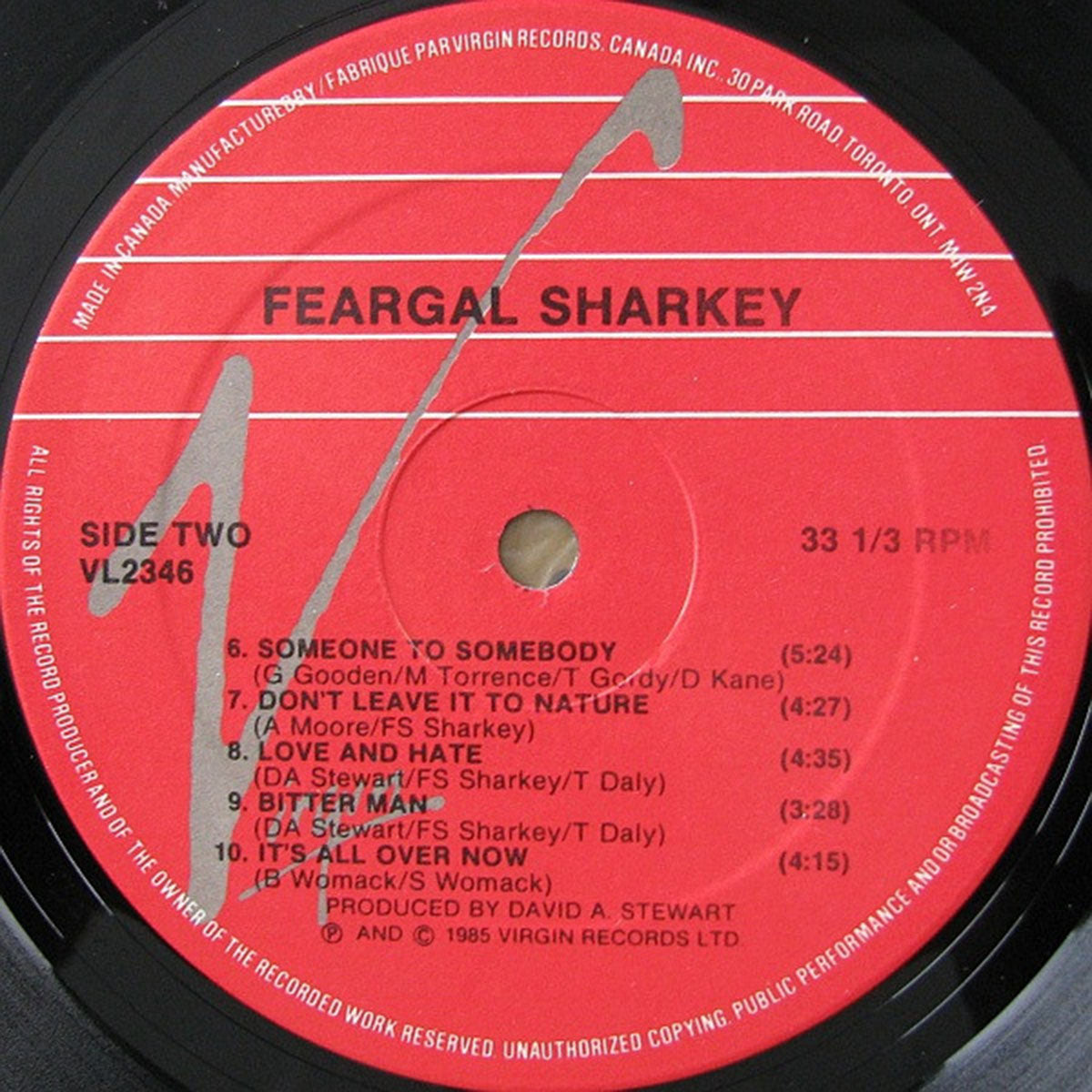 Feargal Sharkey – Feargal Sharkey – Vinyl Pursuit Inc