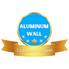 aluminum wall - two times the strength of steel