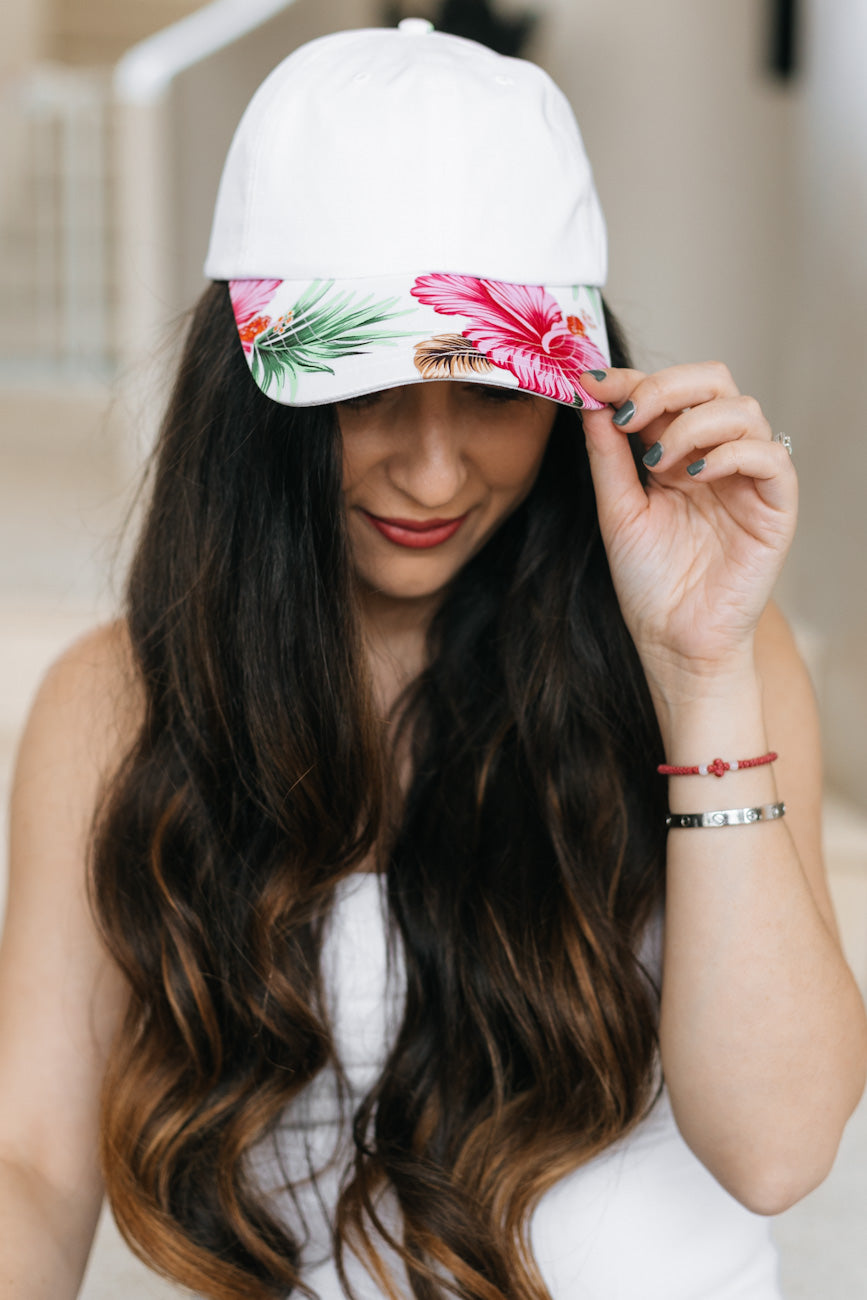 Floral Cap & Strap Back Baseball Hat