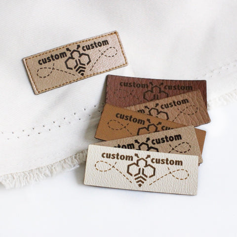 Made With Love Words Faux Suede Labels / Faux Leather Labels - Temu