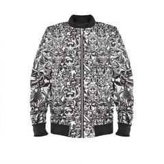 Mens Bomber Jacket  Black Samurai