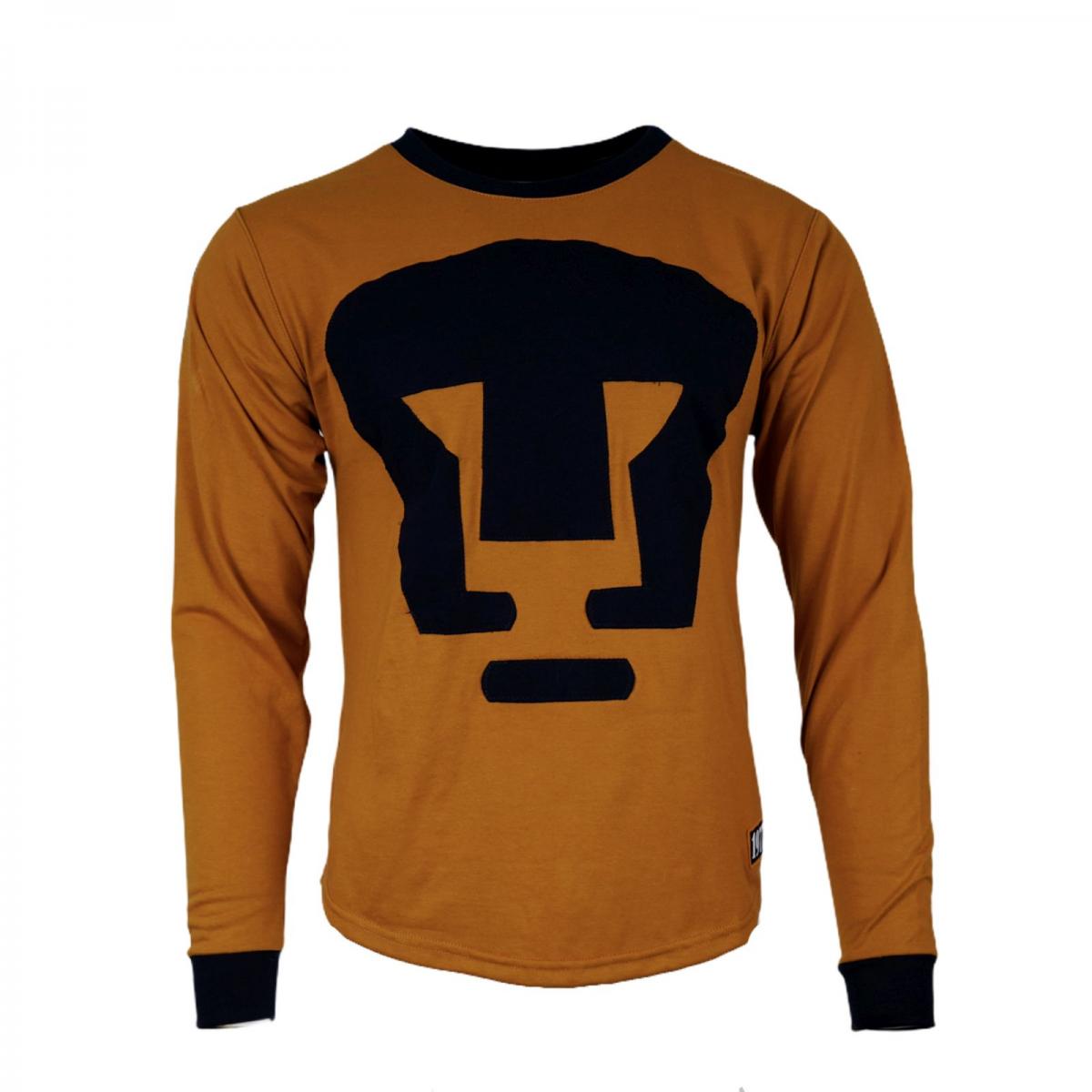 Playera Hombre Pumas Manga Larga Retro