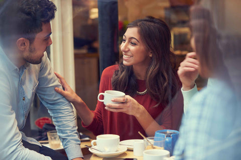 Friends enjoying coffee