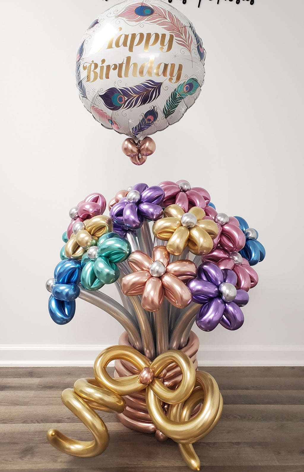 Bouquet Super Papillon Anniversaire Âge ( 1 à 90 ) ou Happy Birthday o –  Helium Balloon Inc.