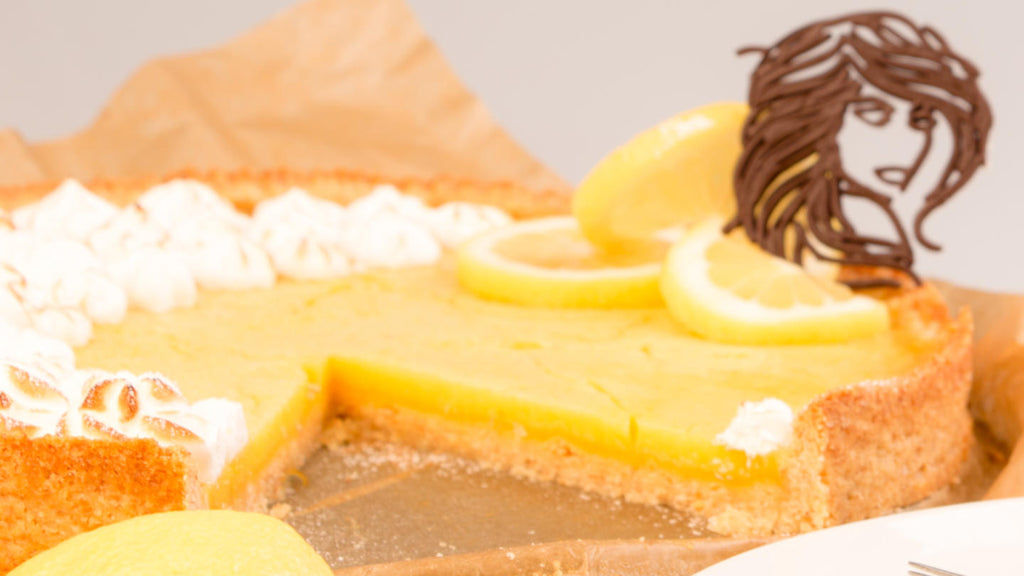 mycusini Rezeptesammlung mit Zitronentarte und 3D Choco Kuchenaufleger
