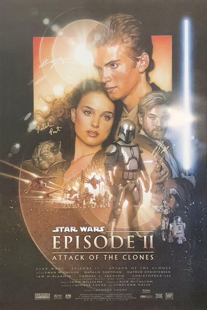Digitaal Bewijzen Beneden afronden Natalie Portman & Hayden Christensen & Ewan McGregor Signed Star Wars: |  SWAU