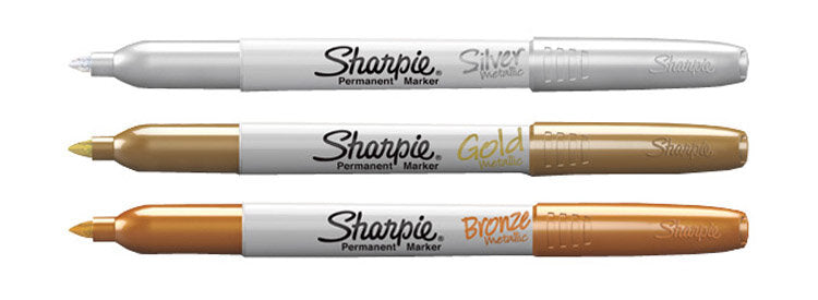 1.0mm Oil Metallic Write Bronze Silver Gold Sharpie Markers