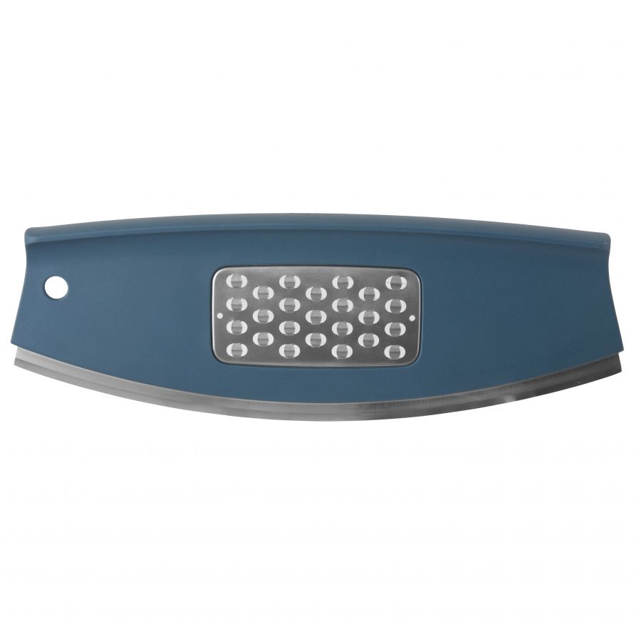 BergHOFF - Leo Pizza Slicer & Cheese Grater - Blue - Stainless Steel - 30cm - 440001599