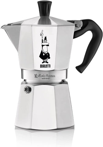 Coffee Pot, Moka Pot Italian Coffee Maker 6 cup/10 OZ Stovetop Espresso  Maker for Gas or Electric Ceramic Stovetop Camping Manual Cuban Coffee